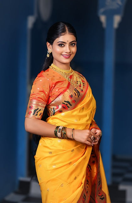 Peacock Pride Paithani Silk Sarees