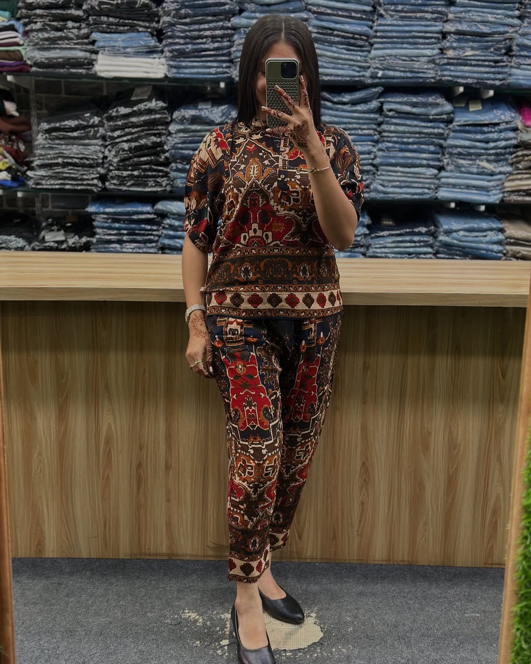 Women’s Multicolor Ethnic Printed Co-Ord Set