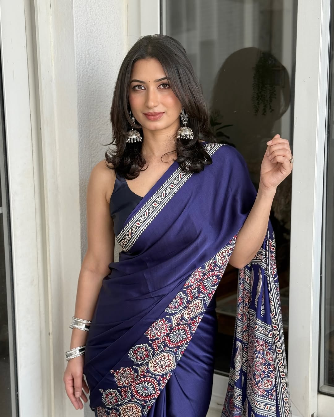 Midnight Royal Blue Heritage Saree