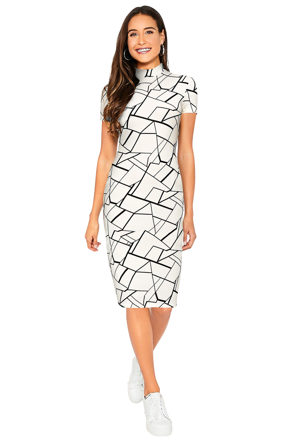 Midnight Geo Elegance Dress