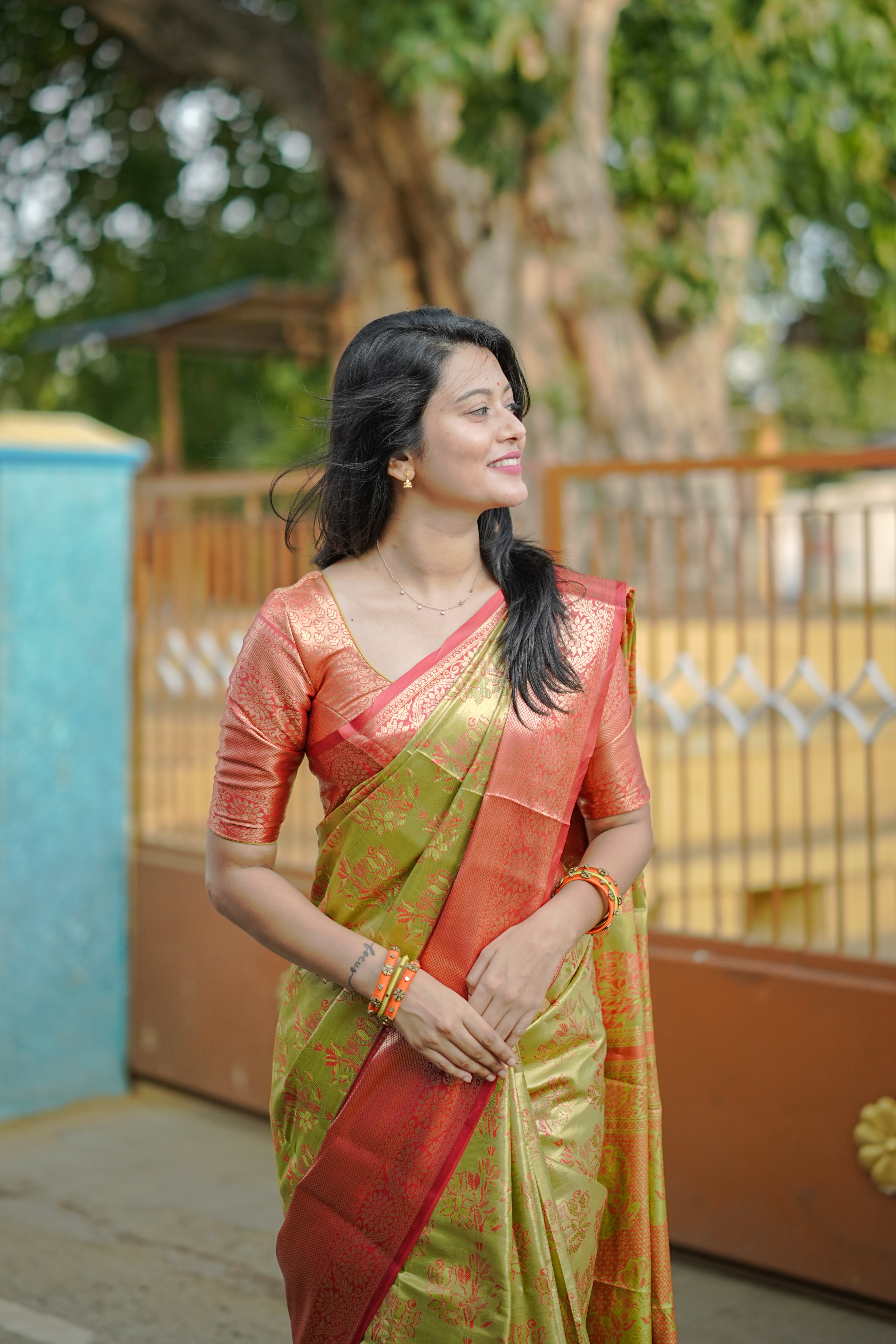 Gauri Varanasi Silk Saree