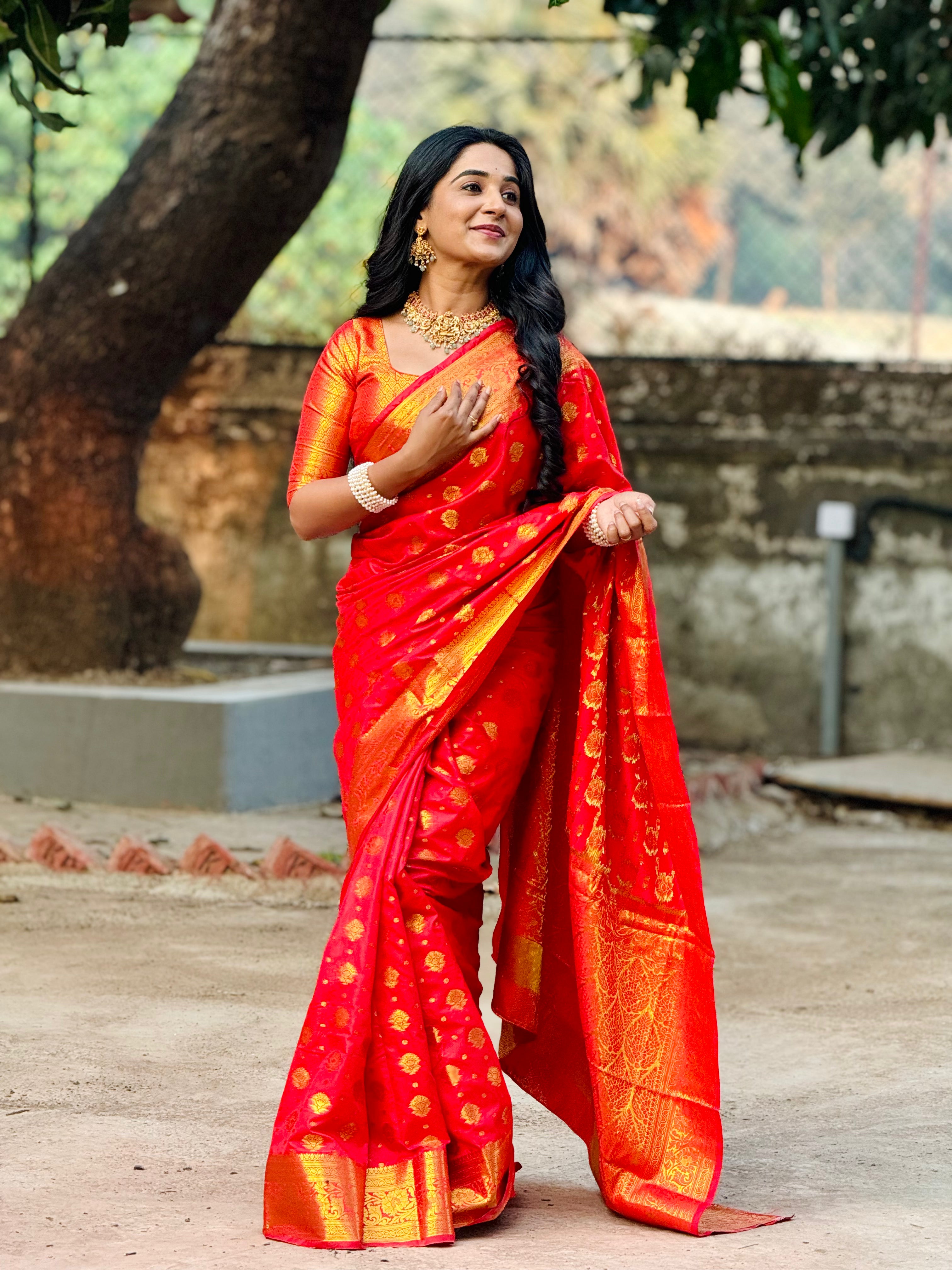 Kashi Ruby Banarasi Silk Saree