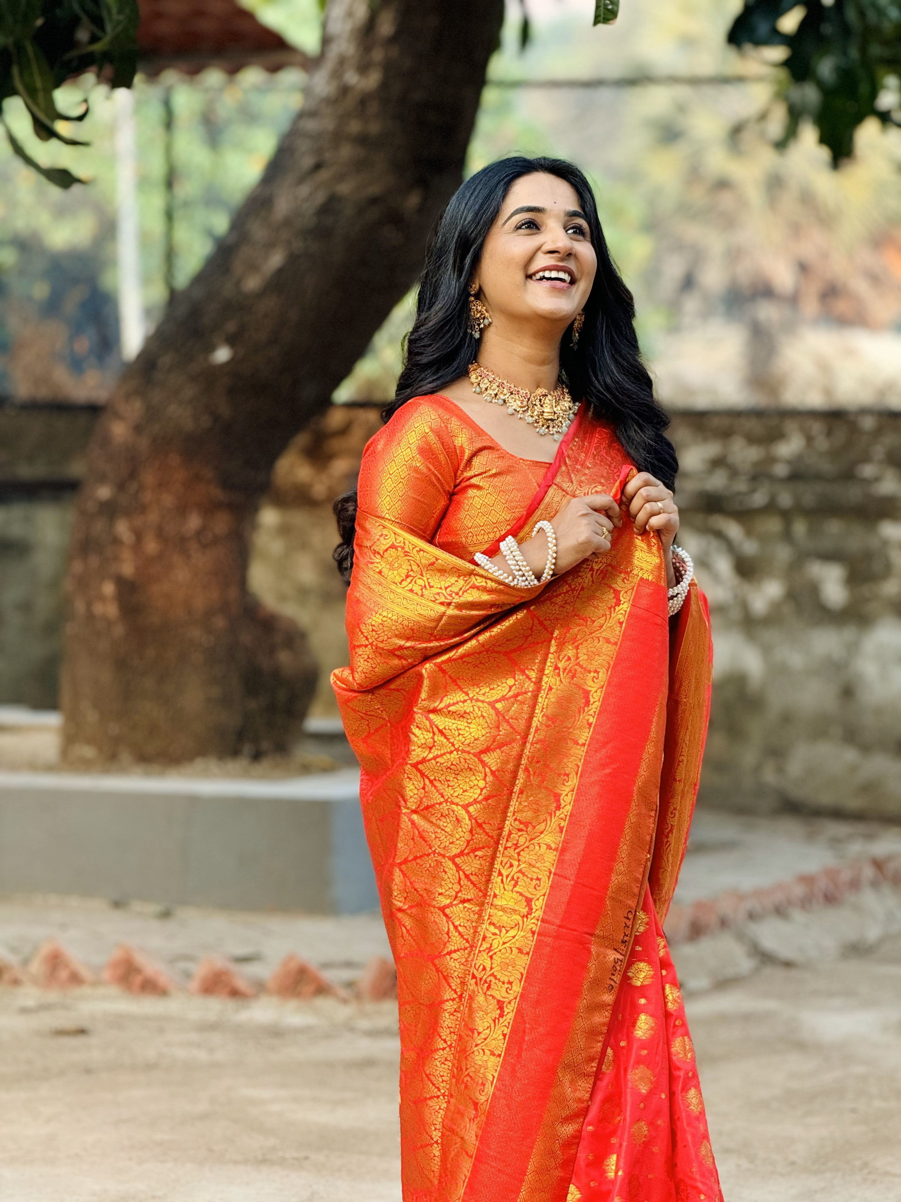 Kashi Ruby Banarasi Silk Saree