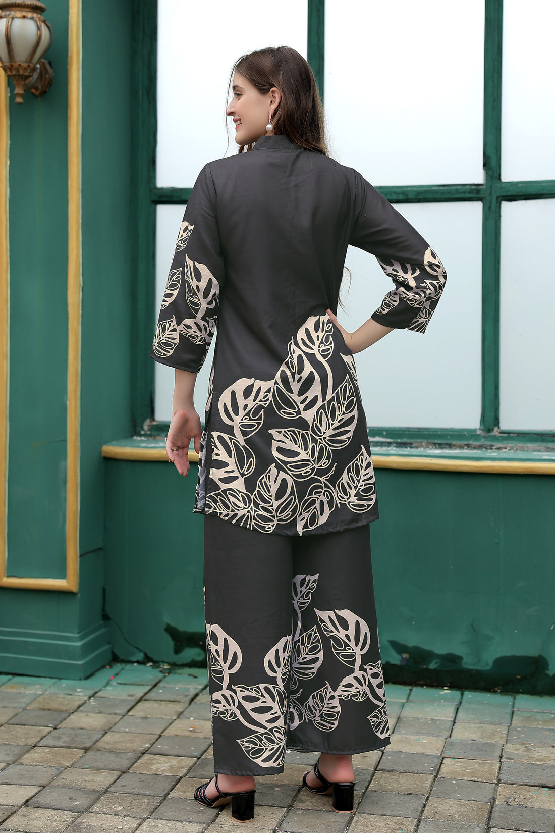 Trendy Black Two Piece Co-ord Set | Stylish Daily Wear