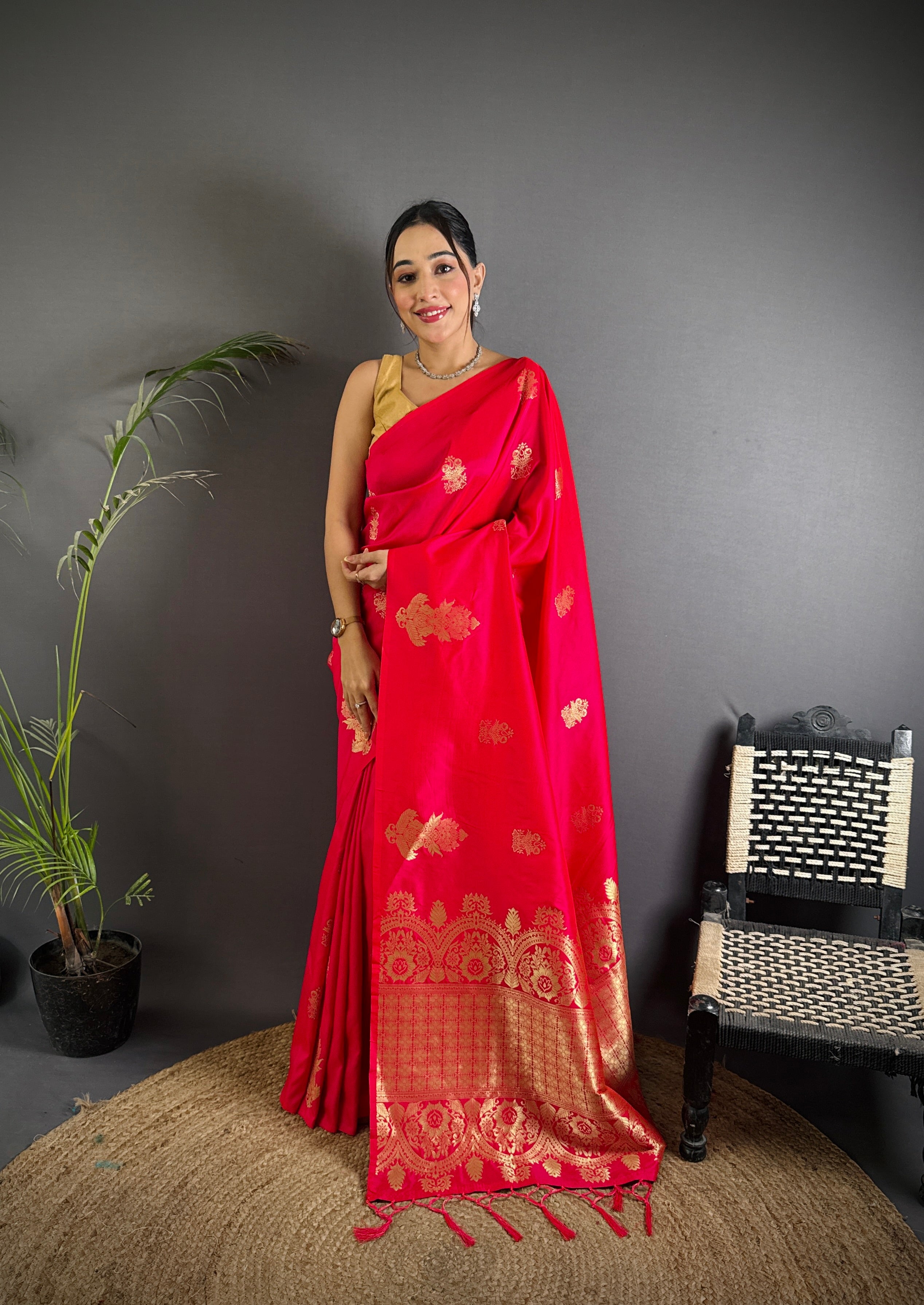 Annapurna Meenakari Rich Pallu Saree