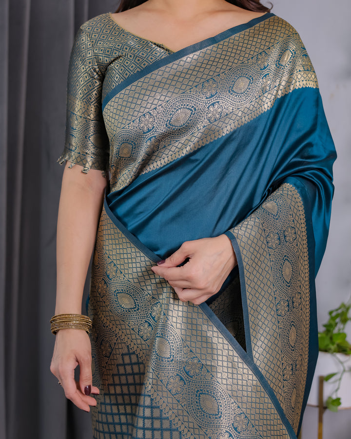 Kashmira Royal Blue Weaving Saree