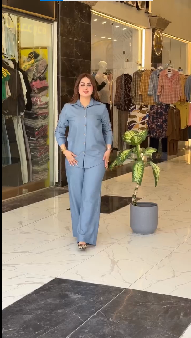 Women’s Solid Shirt Pant Co-Ord Set | Premium Casual Wear