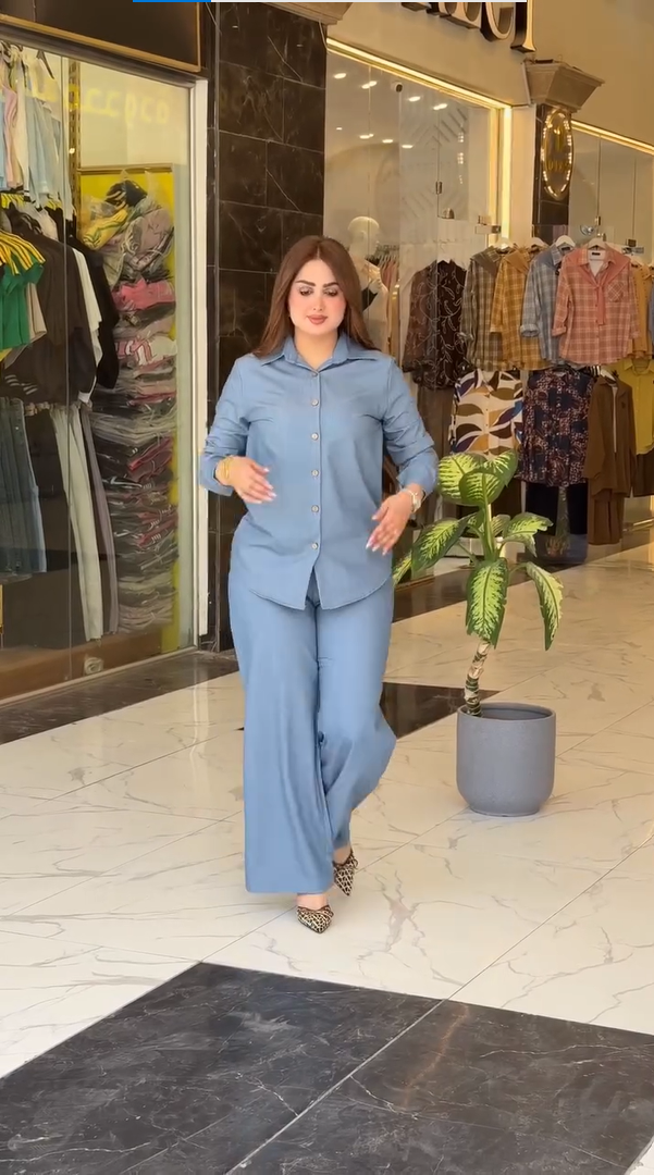 Women’s Solid Shirt Pant Co-Ord Set | Premium Casual Wear