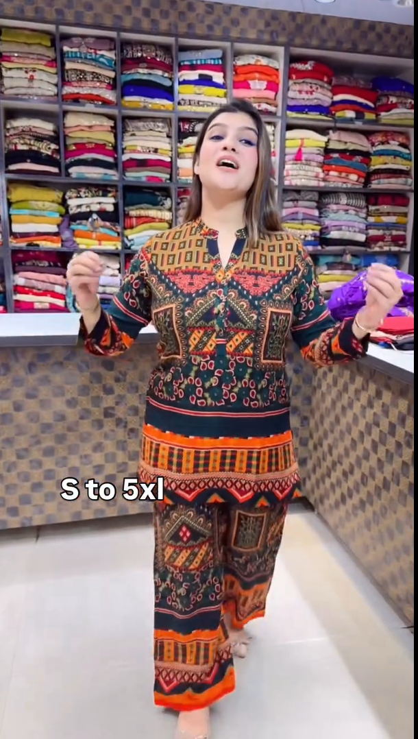 Aarohi Ethnic Printed Co-Ord Set for Women