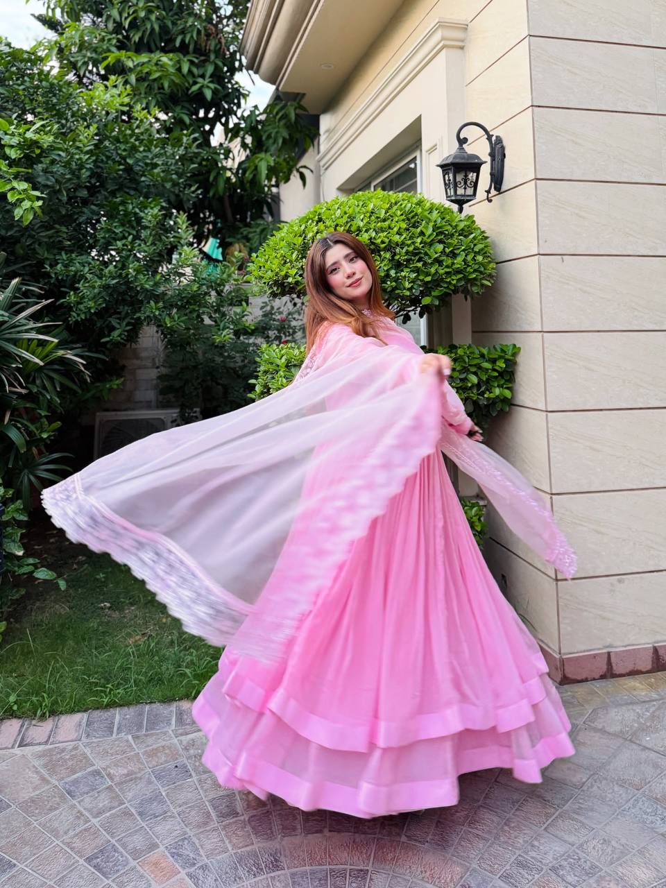 Blush Pink Royal Anarkali Set