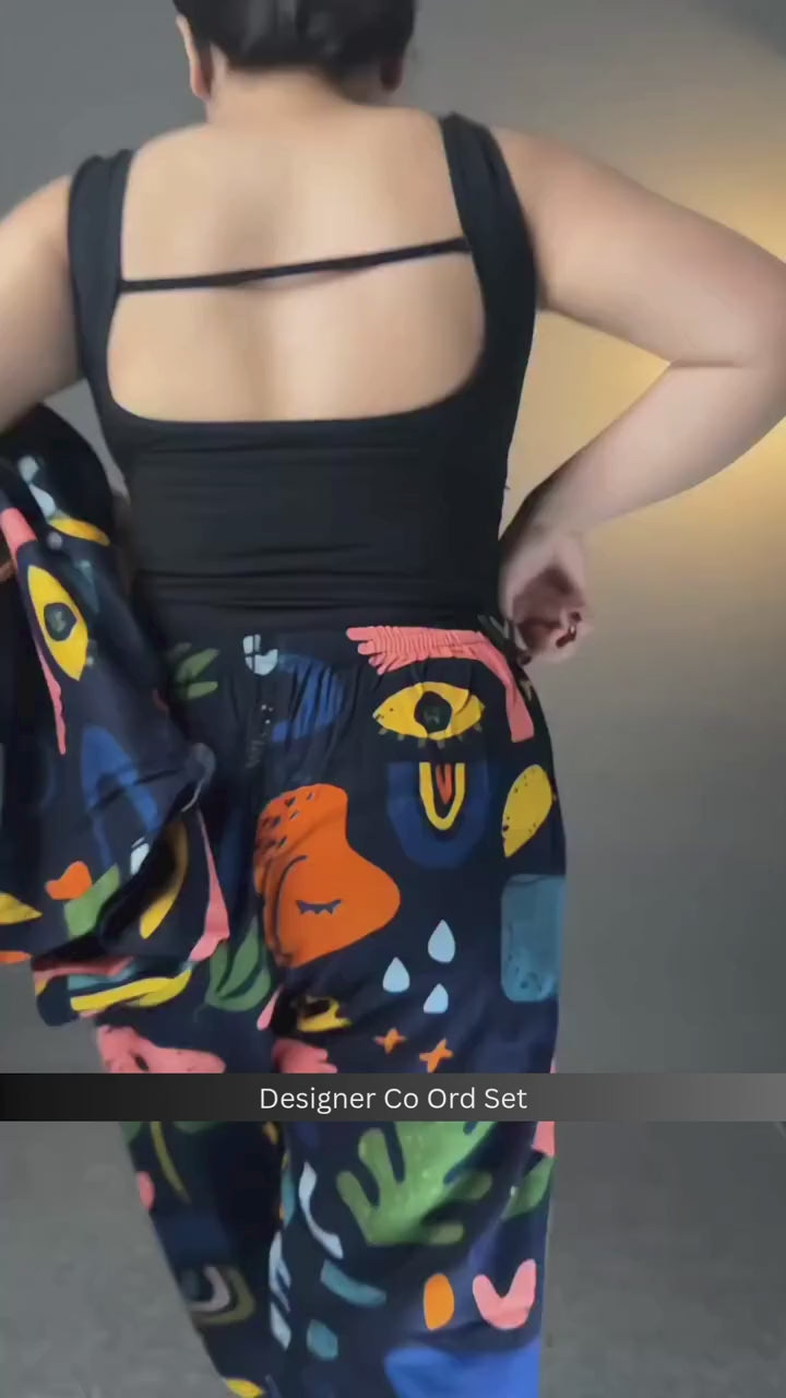 Women’s Abstract Printed Co-Ord Set