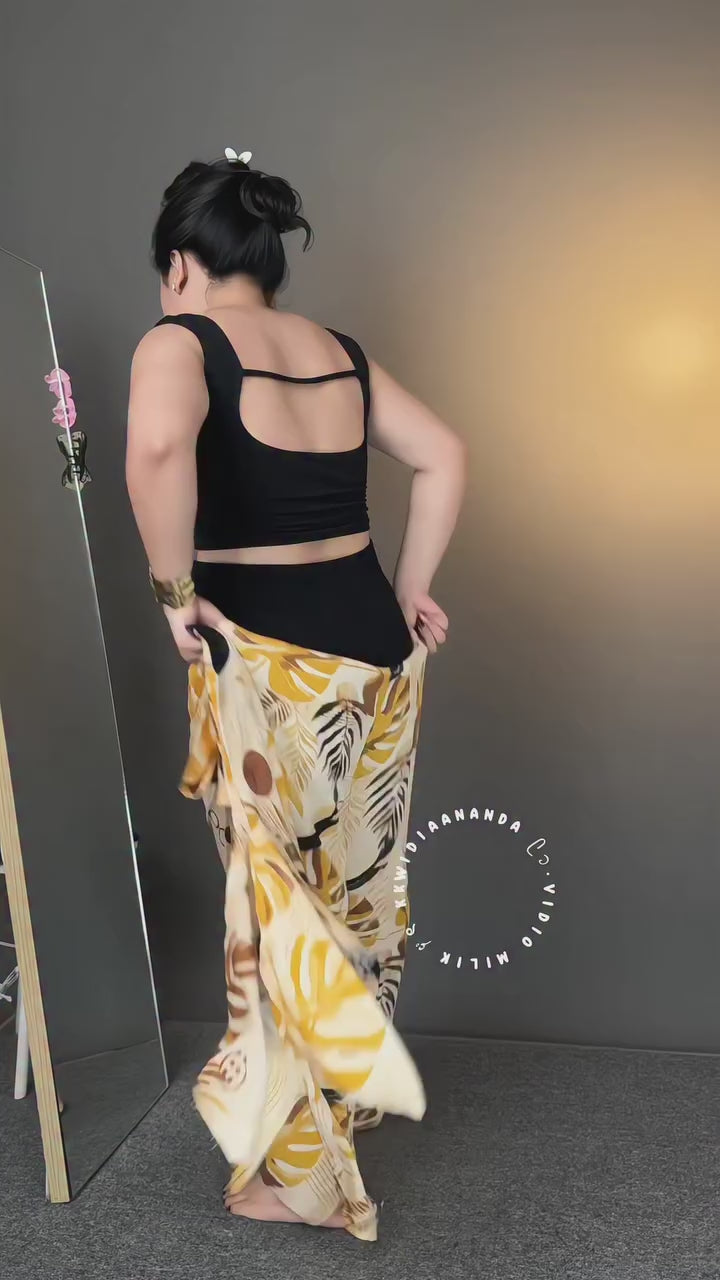 Women’s Tropical Leaf Printed Relaxed Co-Ord Set